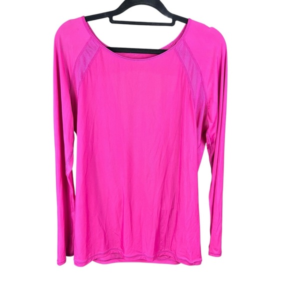 Lululemon Athletica Pink Long Sleeve Relaxed Tee - Picture 3 of 13